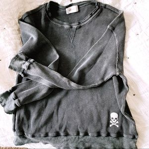 Soul cycle waffle knit top